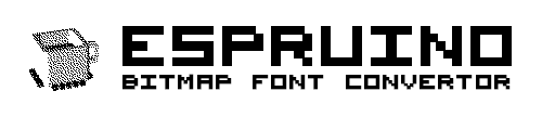 Espruino - Bitmap Font Converter